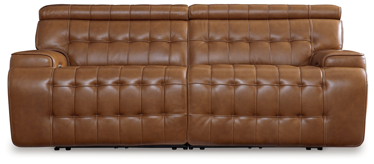 Furniture City Slidell - Ashley Furniture - Temmpton Sectional - 6-Piece Power Reclining Sectional / Chocolate - U92708S5
