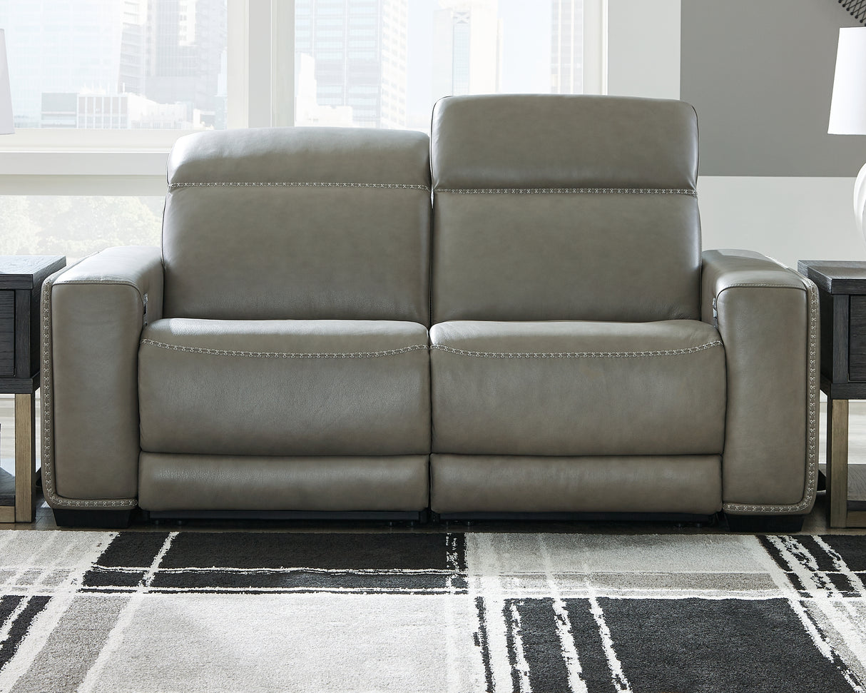 Furniture City Slidell - Ashley Furniture - Correze Sectional - 2-Piece Power Reclining Sectional / Gray - U94202S10