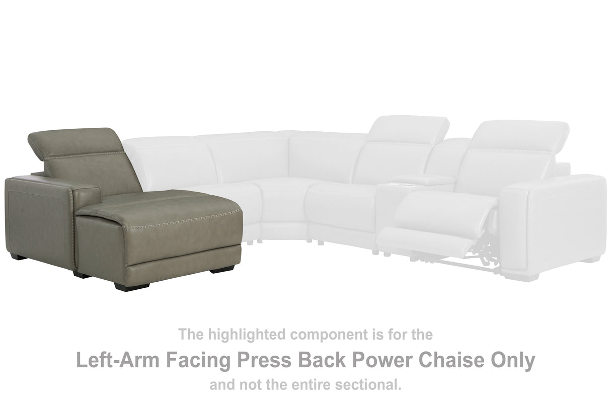 Furniture City Slidell - Ashley Furniture - Correze Sectional - LAF PWR Reclining Back Chaise / Gray - U9420279