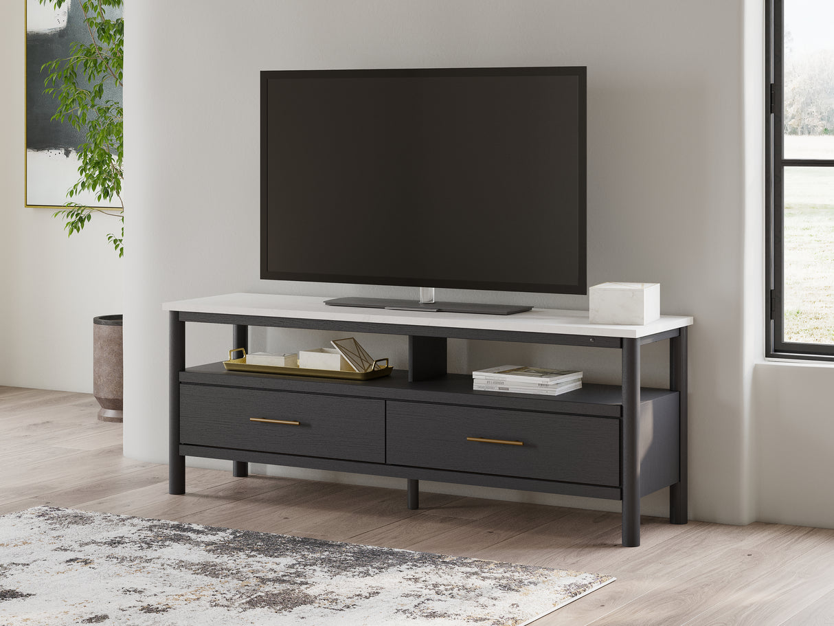 Furniture City Slidell - Ashley Furniture - Cadmori TV Stand - 72" / Black/White - W2616-68