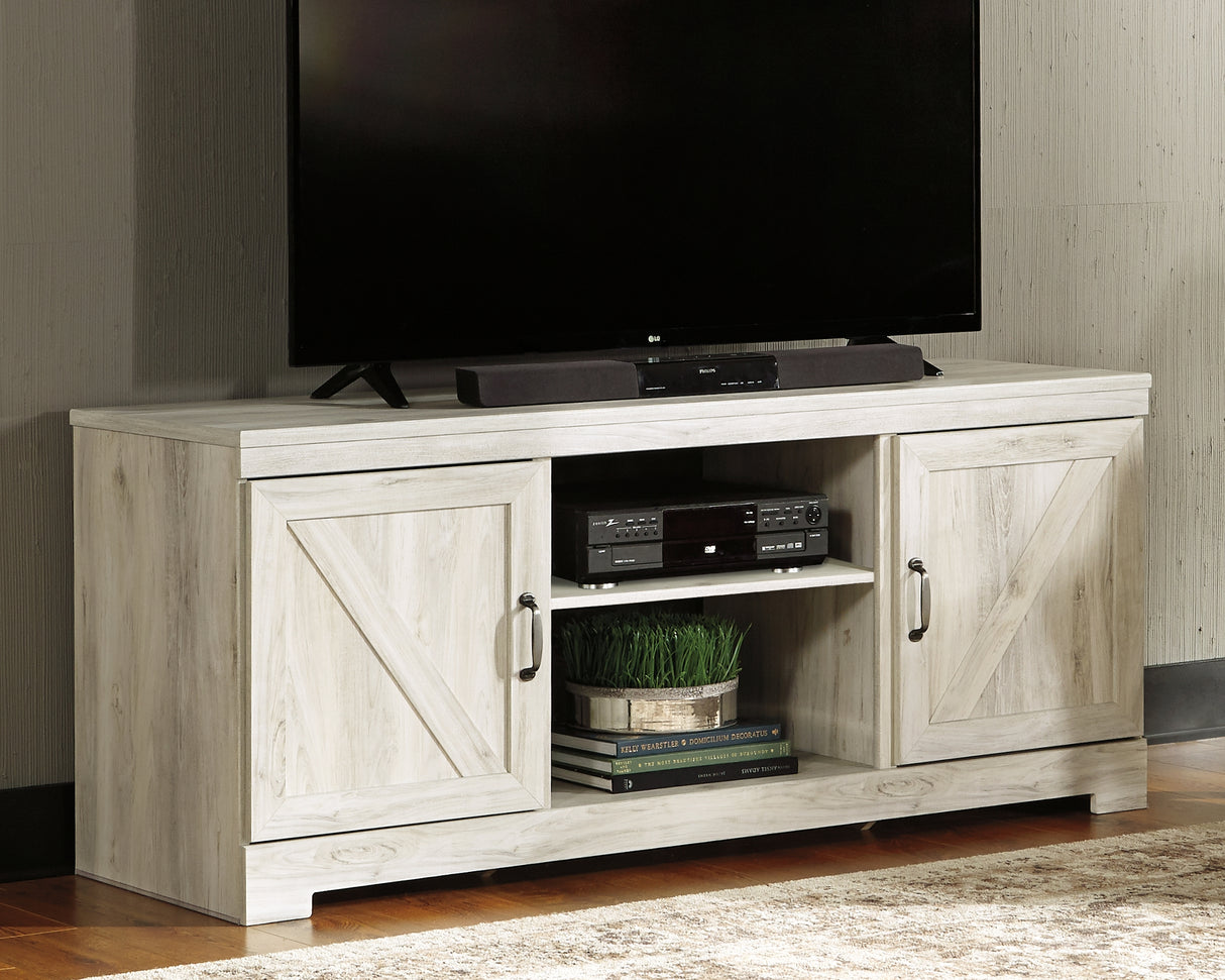 Furniture City Slidell - Ashley Furniture - Bellaby TV Stand - 63" / Whitewash - W331-68