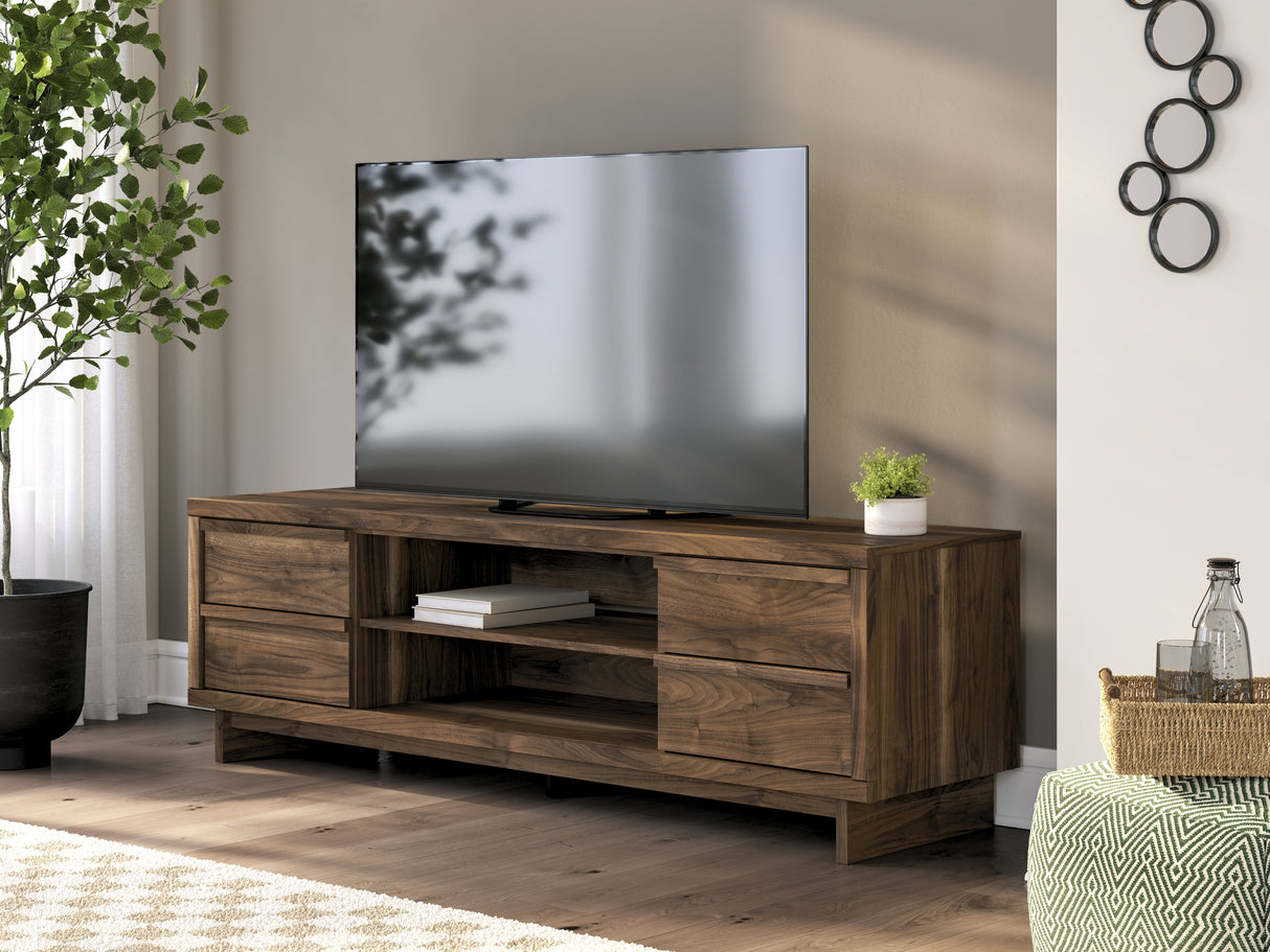 Furniture City Slidell - Ashley Furniture - Zadilyn 72" TV Stand - 72" / Brown - W3367-68