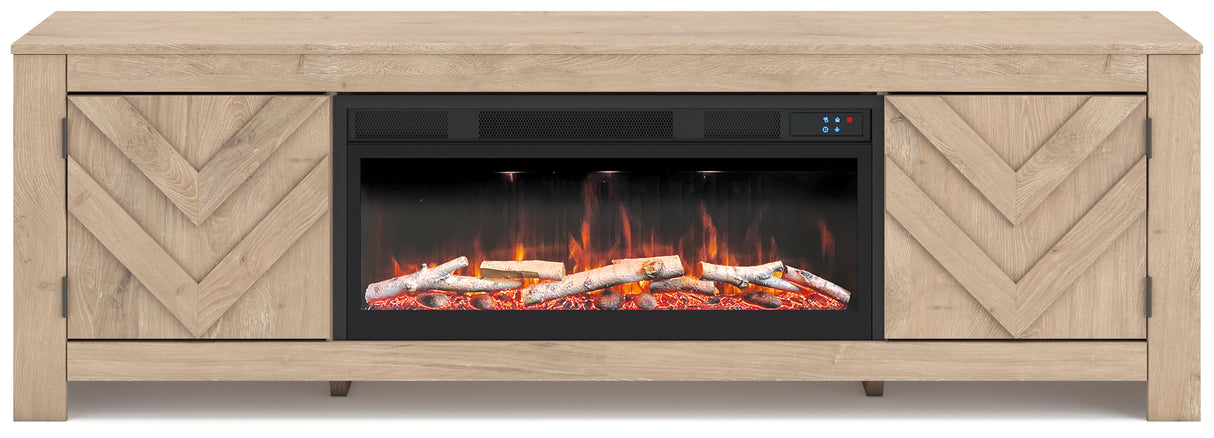 Cayboni 71" TV Stand with Electric Fireplace