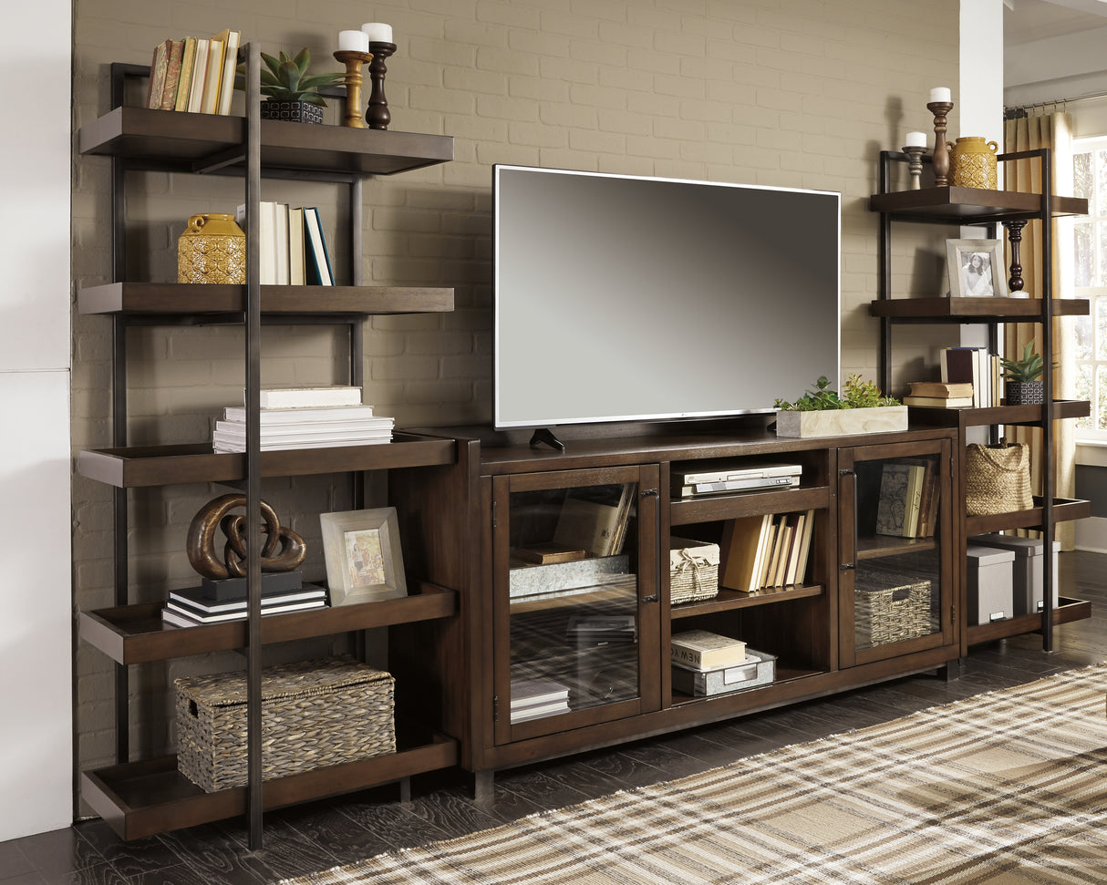 Furniture City Slidell - Ashley Furniture - Starmore Entertainment Center - Left or Right Pier / Brown/Gunmetal - W633-34