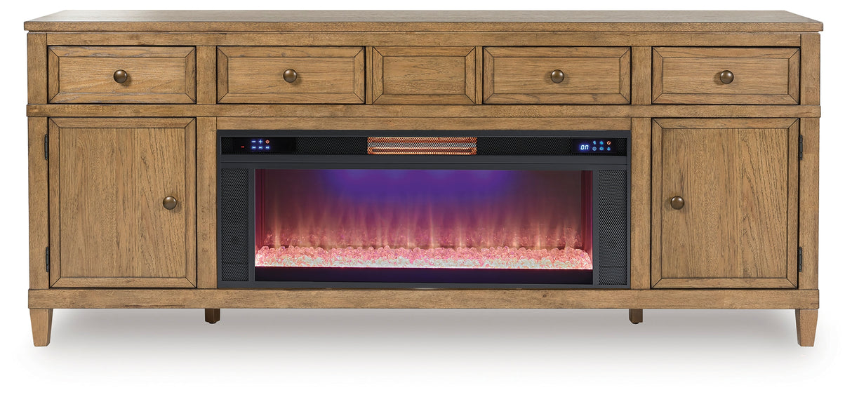 Sharlance 81" TV Stand with Electric Fireplace