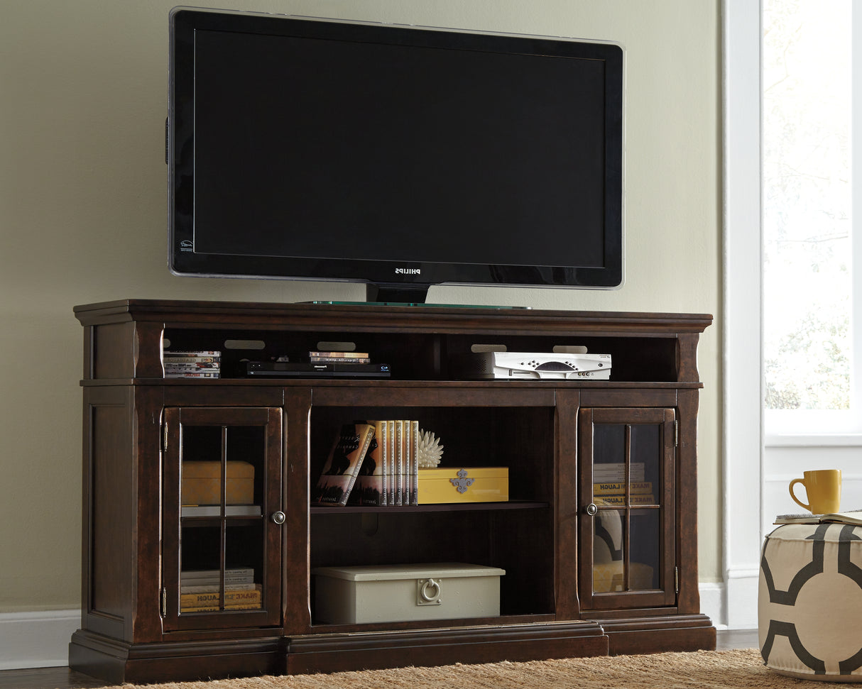 Furniture City Slidell - Ashley Furniture - Roddinton 72" TV Stand - 72" / Dark Brown - W701-88