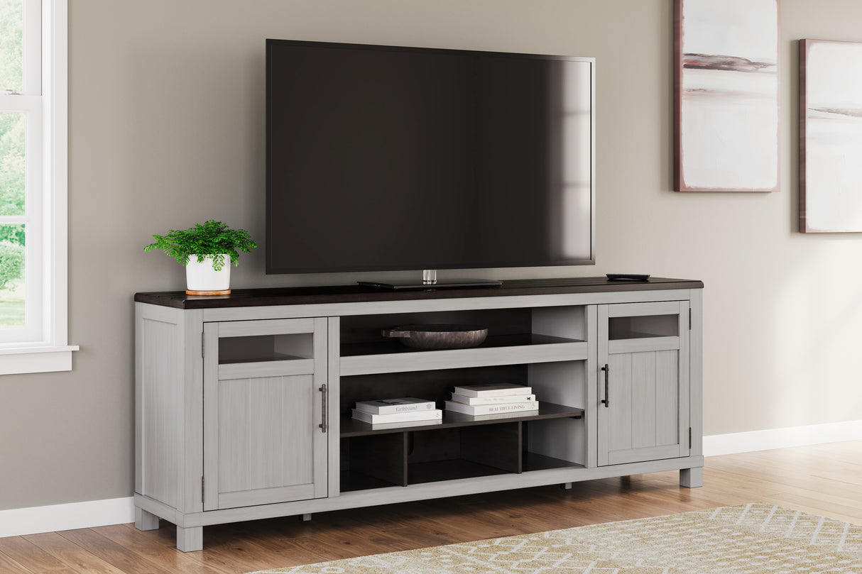 Furniture City Slidell - Ashley Furniture - Darborn 88" TV Stand - 88" / Gray/Brown - W796-68