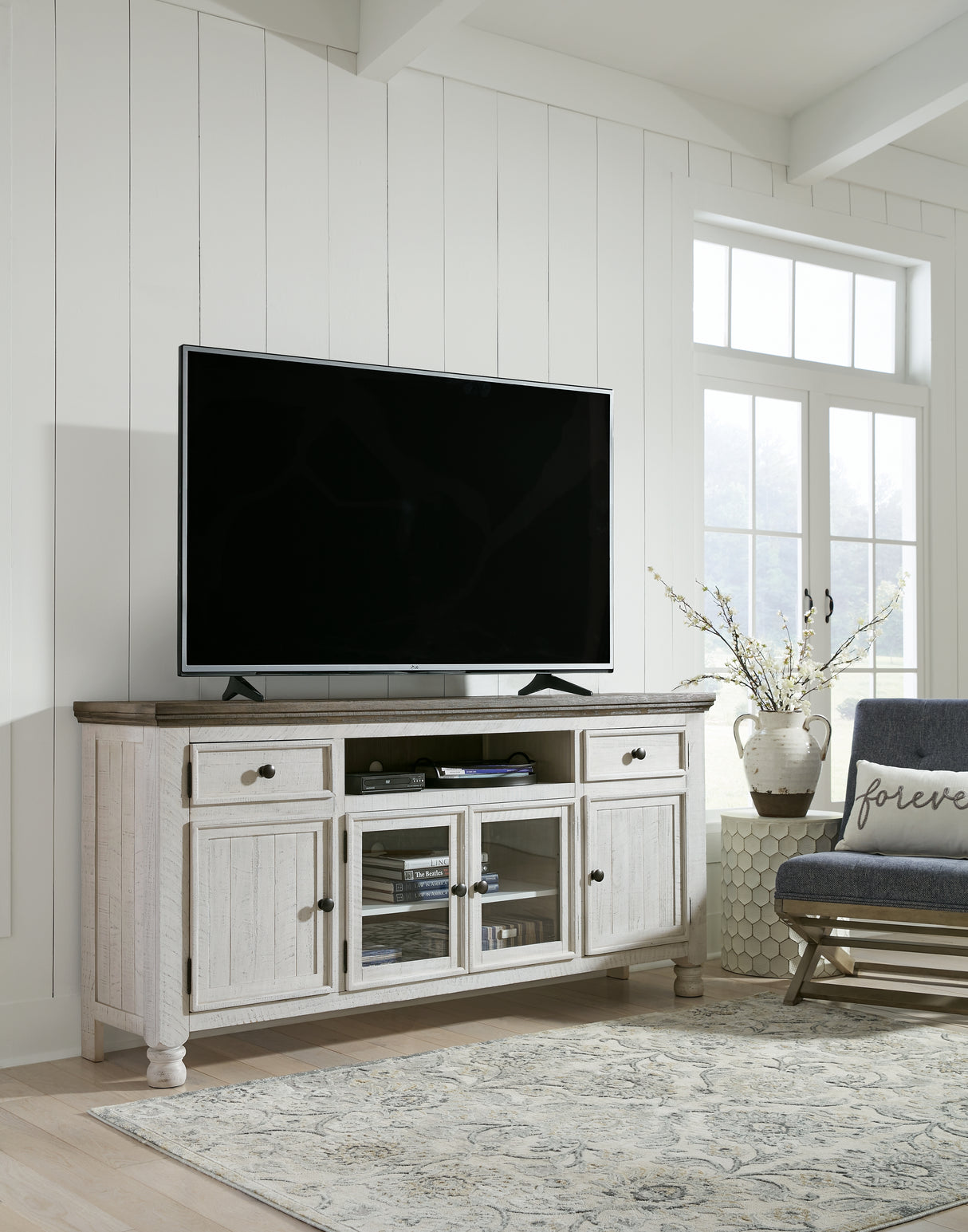 Furniture City Slidell - Ashley Furniture - Havalance TV Stand - TV Stand / Two-tone - W814-68