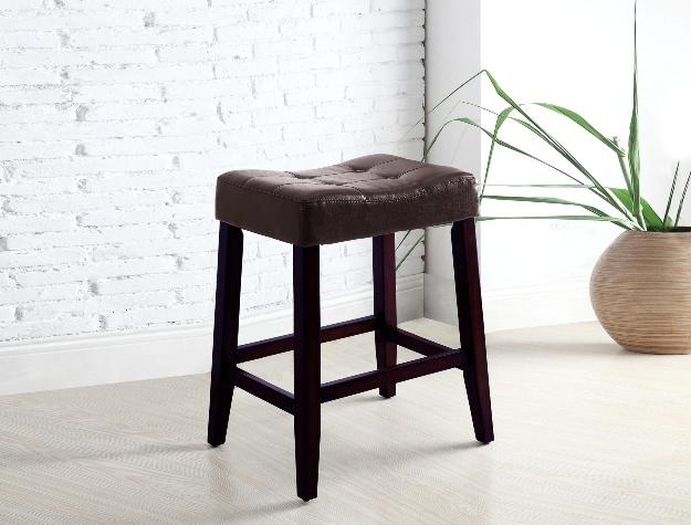 KENT SADDLE CHAIR 24"H ESPRESSO