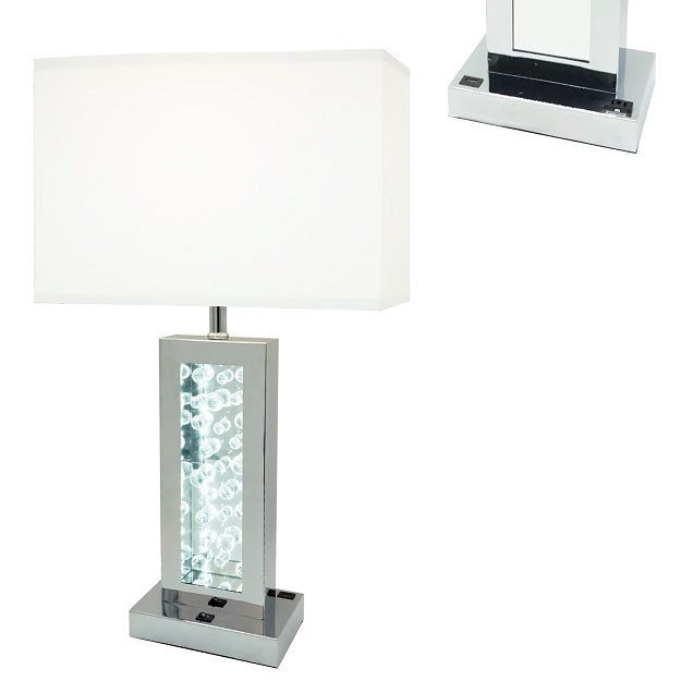 MONICA LAMP CHROME-LED ACCENT