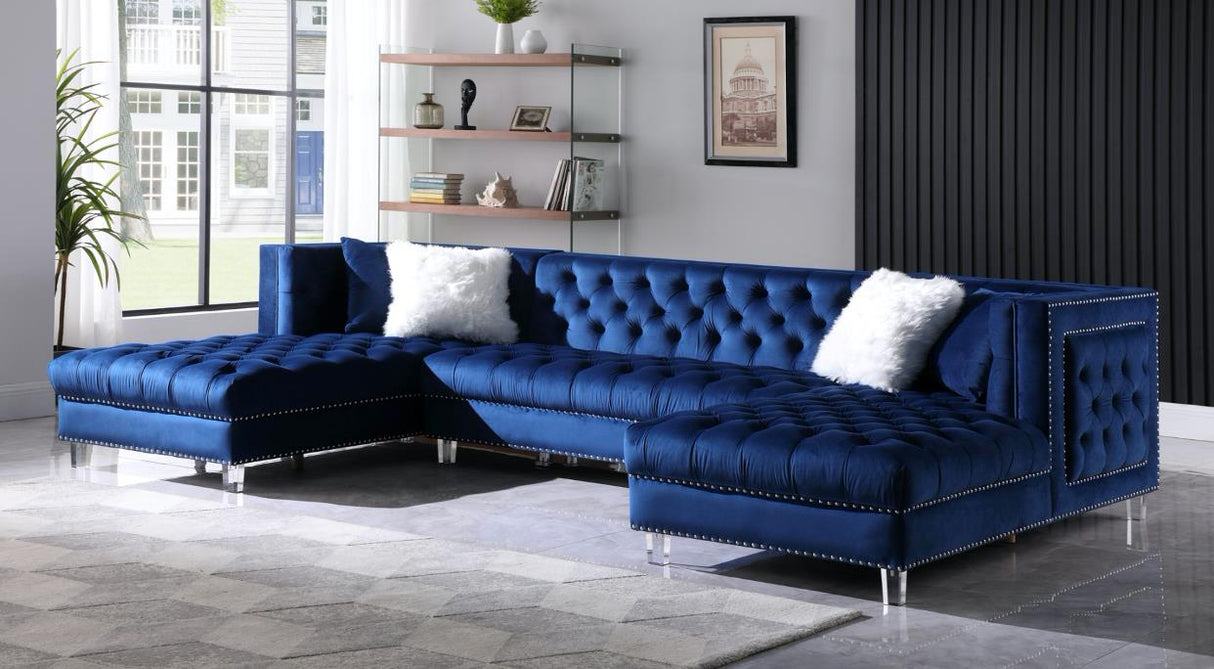 L717 - Vienna Navy Blue Velvet