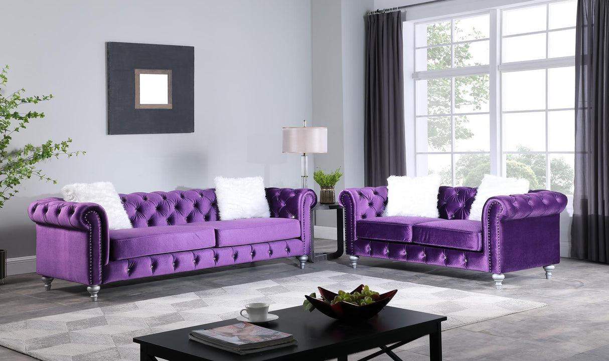 L749 - Aya Purple Velvet