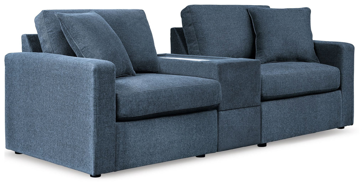 Modmax - 3-Piece Sectional Sofa With Storage Console - Fabric - Ink