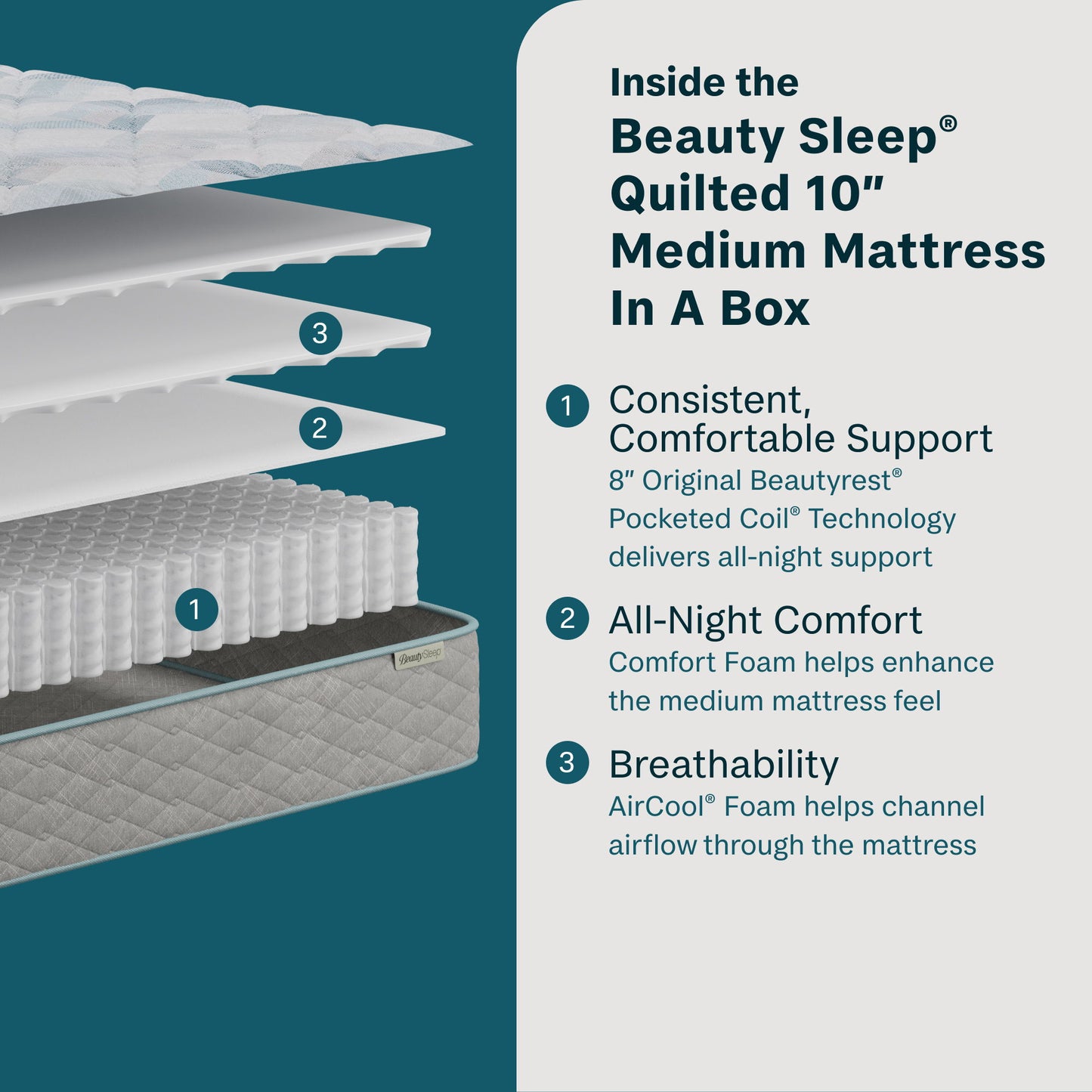 Soothing Nights - 10" Medium Mattress In A Box