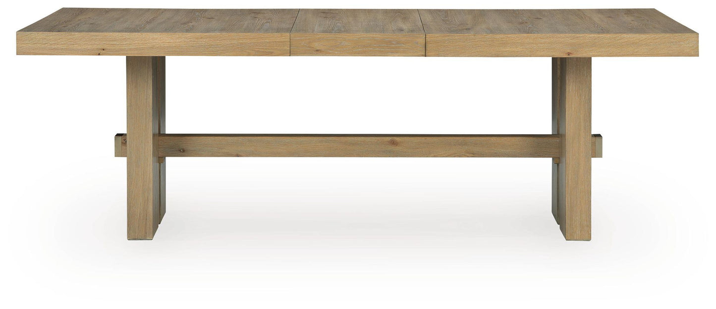 Lasinger - Rectangular Dining Room Extension Table - Light Brown