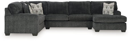 Furniture City Slidell - Ashley Furniture - Hollyview Sectional - LAF 3-Piece Sectional with Chaise / Shadow - 15205S1