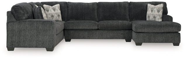 Furniture City Slidell - Ashley Furniture - Hollyview Sectional - LAF 3-Piece Sectional with Chaise / Shadow - 15205S1