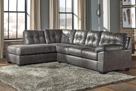 Furniture City Slidell - Ashley Furniture - Fallston Sectional - RAF 2-Piece Sectional with Chaise / Slate - 17221S1
