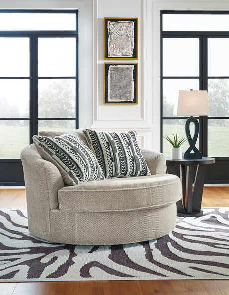 Furniture City Slidell - Ashley Furniture - Calnita Living Room - Ottoman With Storage / Sisal - 2050211