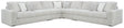 Furniture City Slidell - Ashley Furniture - Stupendous Sectional - RAF 3-Piece Sectional with Double Chaise / Alloy - 25903S4