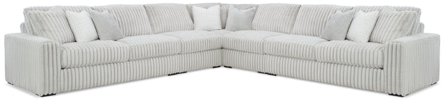 Furniture City Slidell - Ashley Furniture - Stupendous Sectional - RAF 3-Piece Sectional with Double Chaise / Alloy - 25903S4