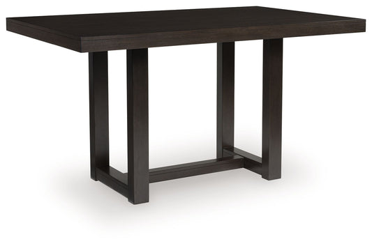 Neymorton - Rectangular Dining Room Counter Table - Dark Grayish Brown