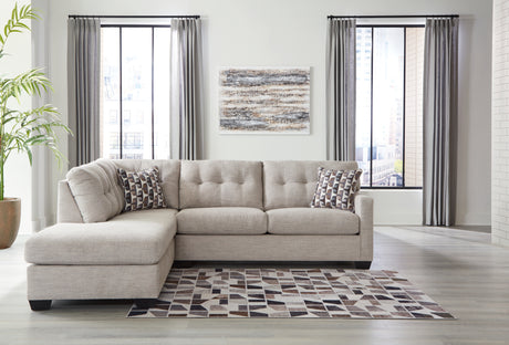 Furniture City Slidell - Ashley Furniture - Mahoney Sectional - RAF 2-Piece Sectional with Chaise / Pebble - 31004S1