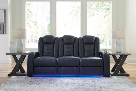 Furniture City Slidell - Ashley Furniture - Fyne-Dyme Living Room - PWR Recliner/ADJ Headrest / Shadow - 3660213