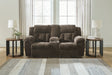 Furniture City Slidell - Ashley Furniture - Frohn Living Room - DBL Rec Loveseat w/Console / Chocolate - 3740794