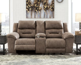 Furniture City Slidell - Ashley Furniture - Stoneland Living Room - DBL REC PWR Loveseat w/Console / Fossil - 3990596