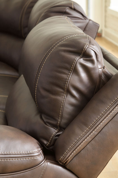 Dunleith - 4-Piece Power Reclining Sectional - Chocolate