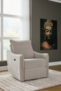 Furniture City Slidell - Ashley Furniture - McBurg Living Room - Swivel Power Recliner / Taupe - 4480228