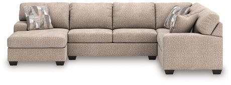 Furniture City Slidell - Ashley Furniture - Newellen Sectional - RAF 2-Piece Super Chaise / Hemp - 48404S4