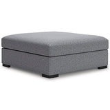 Furniture City Slidell - Ashley Furniture - Bealton Living Room - Oversized Accent Ottoman / Salt and Pepper - 6130508