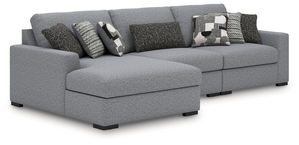 Furniture City Slidell - Ashley Furniture - Bealton Sectional - RAF 3-Piece Sectional with Chaise / Salt and Pepper - 61305S4