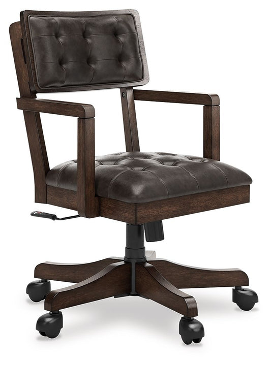 Breckington - Home Office Desk Chair - Dark Brown