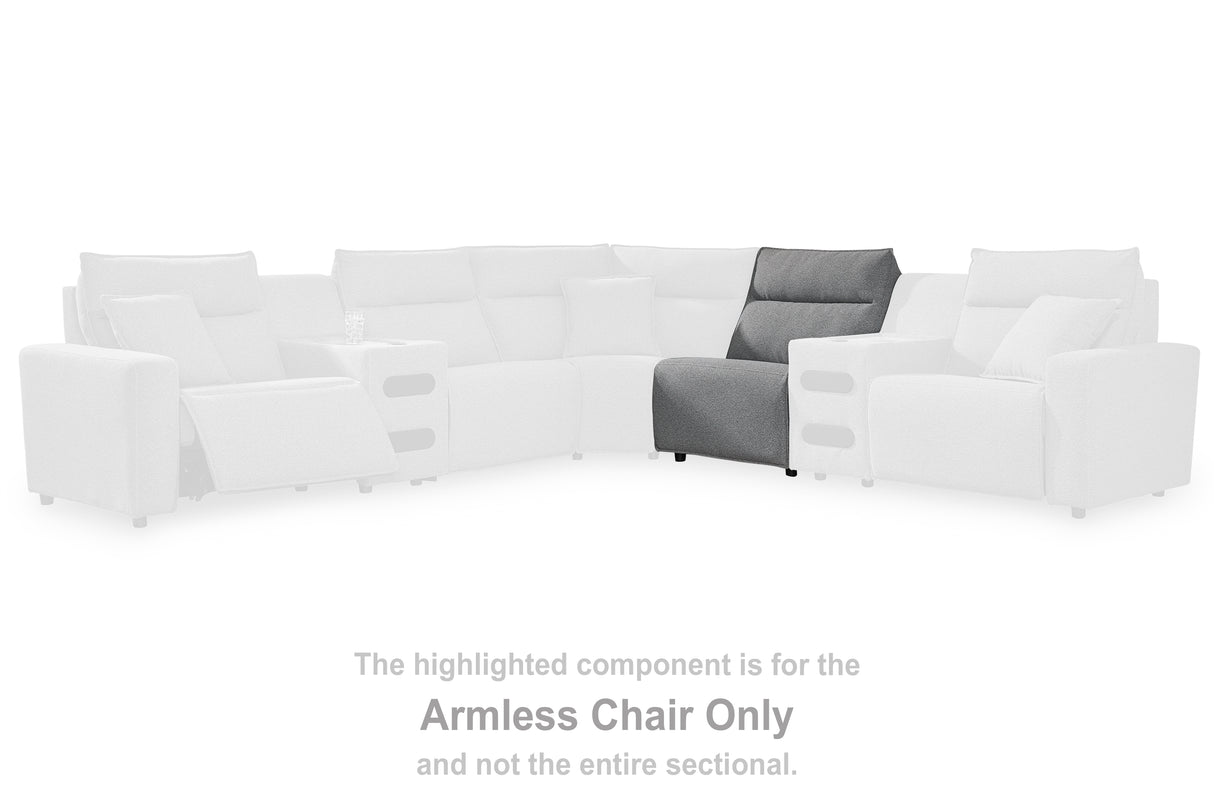Furniture City Slidell - Ashley Furniture - ModMax II Sectional - Armless Chair / Salt and Pepper - 6590646