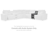Furniture City Slidell - Ashley Furniture - ModMax II Sectional - Console with Audio System / Salt and Pepper - 6590660