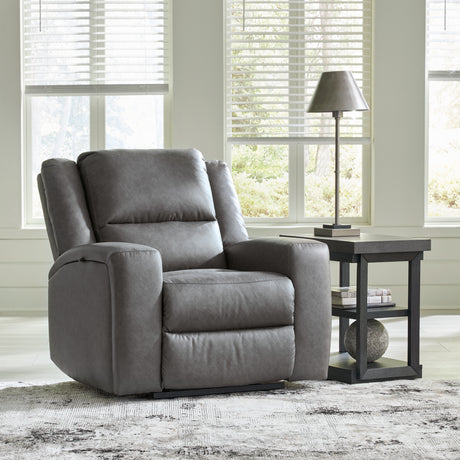 Furniture City Slidell - Ashley Furniture - Brixworth Living Room - Reclining Loveseat / Slate - 6910686