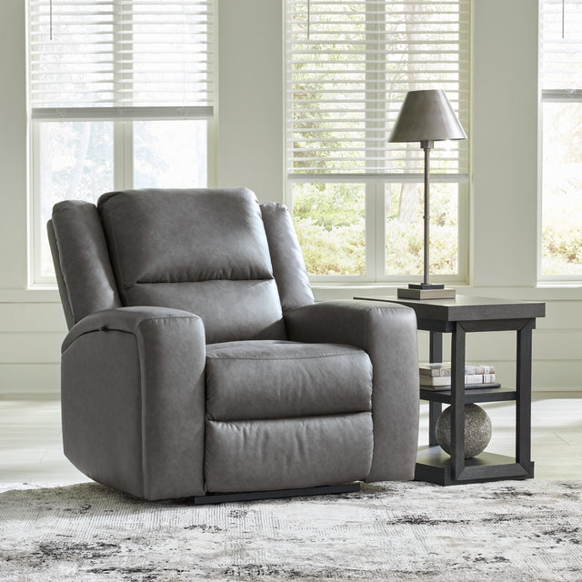 Furniture City Slidell - Ashley Furniture - Brixworth Living Room - Reclining Loveseat / Slate - 6910686