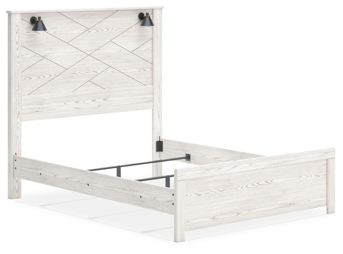 Gerridan - Panel Bed With Sconces