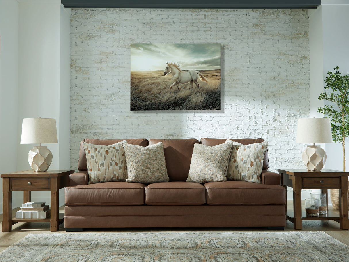 Furniture City Slidell - Ashley Furniture - VillaCourt Living Room - Sofa / Caramel - 7490938