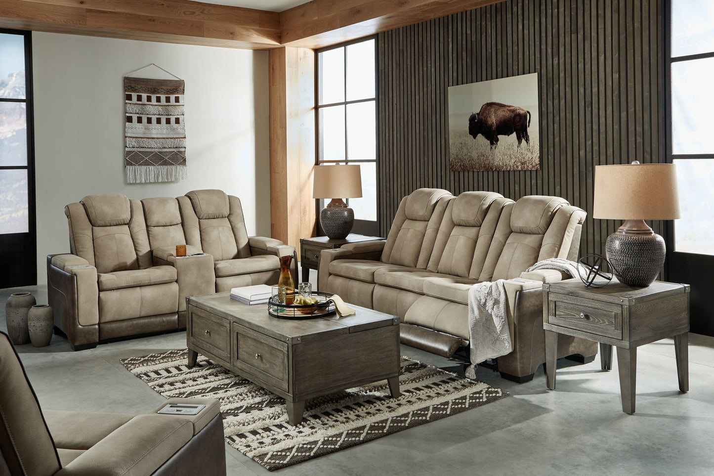 Next-Gen Durapella - Power Reclining Living Room Set