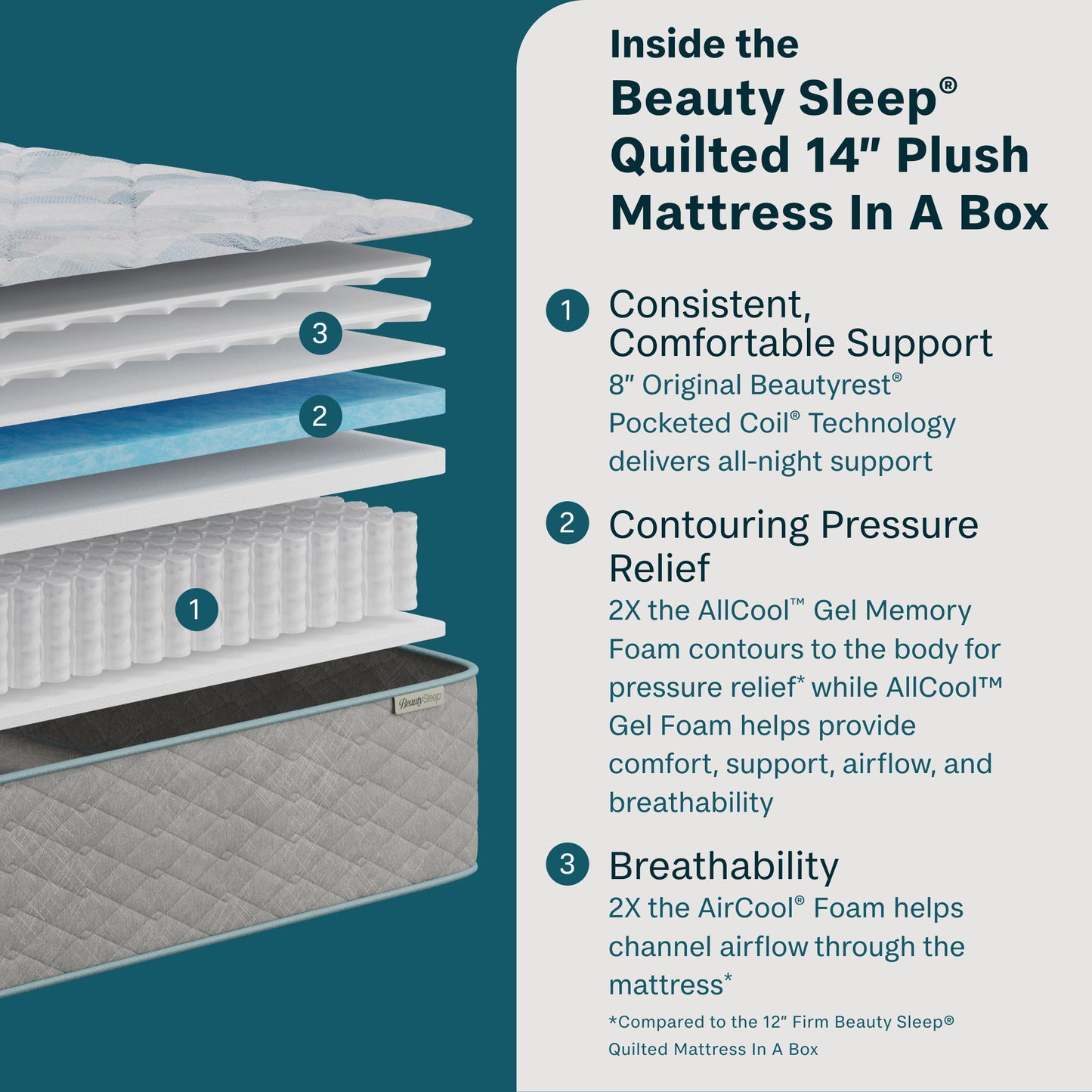 Soothing Nights - 14" Plush Mattress In A Box