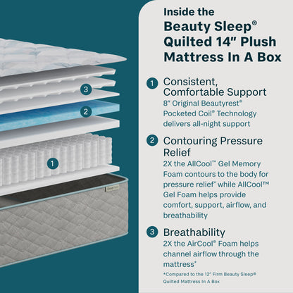 Soothing Nights - 14" Plush Mattress In A Box