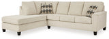 Furniture City Slidell - Ashley Furniture - Abinger Sectional - RAF 2-Piece Sectional with Chaise / Natural - 83904S1