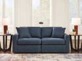 Furniture City Slidell - Ashley Furniture - Modmax Sectional - RAF 7-Piece Sectional with Audio Console / Ink - 92121S75