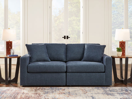 Furniture City Slidell - Ashley Furniture - Modmax Sectional - RAF 7-Piece Sectional with Audio Console / Ink - 92121S75