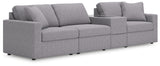 Furniture City Slidell - Ashley Furniture - Modmax Sectional - RAF 4-Piece Sectional / Granite - 92104S29