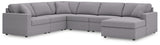 Furniture City Slidell - Ashley Furniture - Modmax Sectional - RAF 6-Piece Sectional with Chaise / Granite - 92104S46